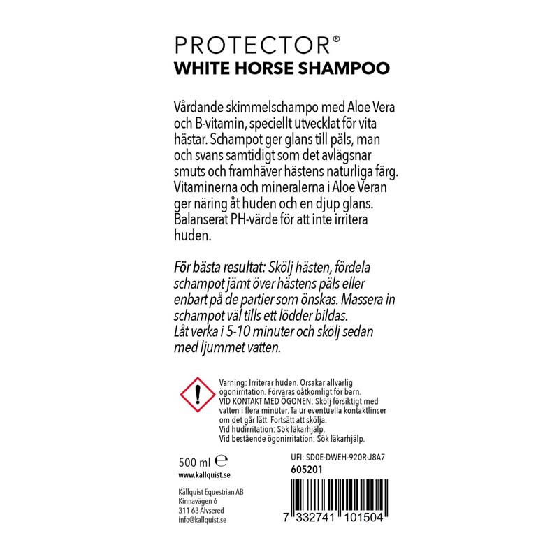 Szampon dla siwych koni White Horse 500ml