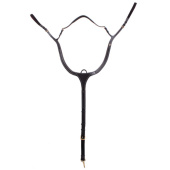 Napierśnik E-Logo Czarny/Mosiężne okucia Napierśnik E-Logo Czarny/Mosiężne okucia