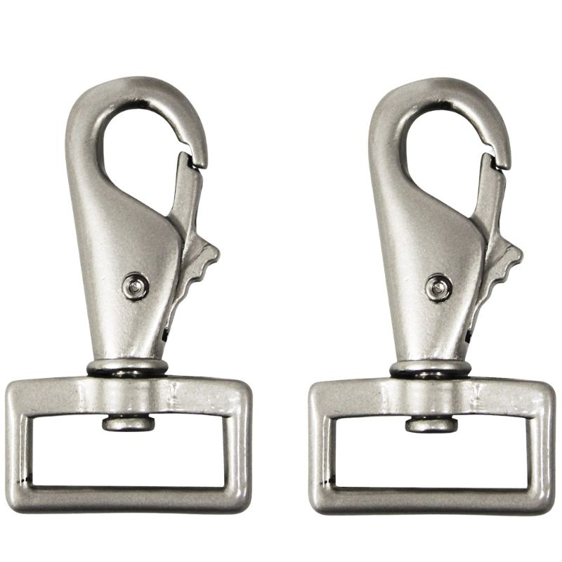 Klamry do derek dla koni Carabiner Srebrne
