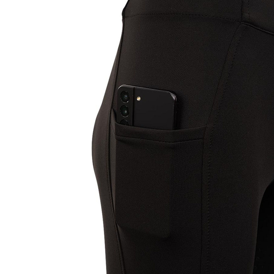 Legginsy jeździeckie Dziecko/Junior Bitterroot Silicone Full Seat Czarne