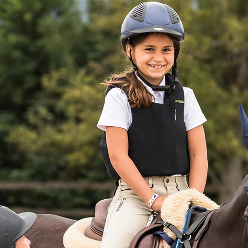 Kamizelka ochronna Dziecko/Junior Regular Fit Czarna