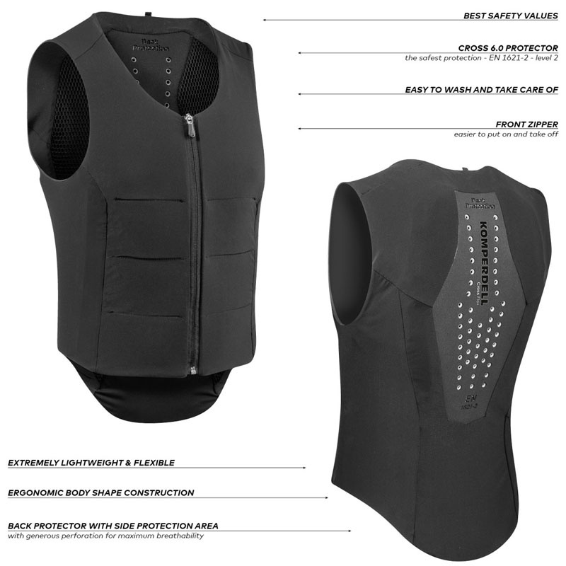 Ochraniacz pleców Ballistic Flex Fit Czarny/Srebrny