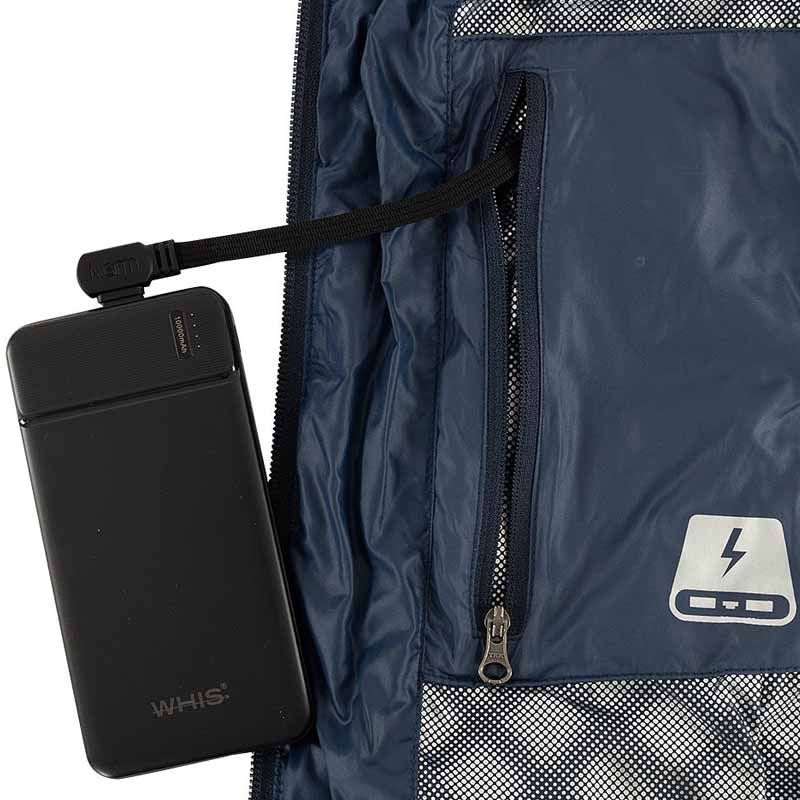 Podgrzewana kamizelka jeździecka Coach Granatowa