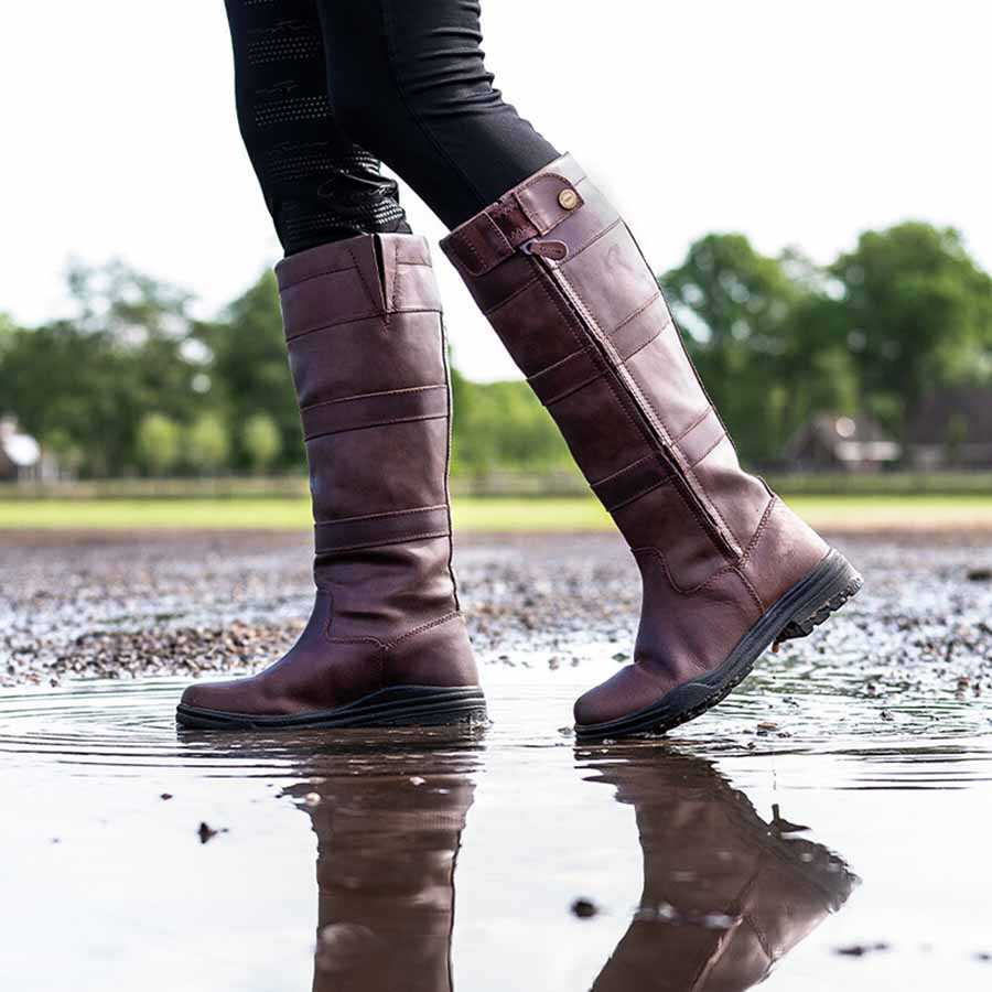 Oficerki zimowe Daan Brązowe