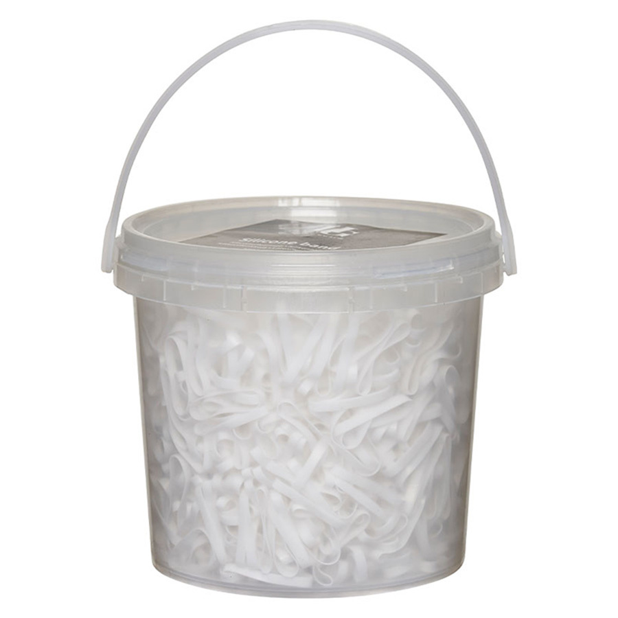 Gumki silikonowe 1500 szt. HG Białe