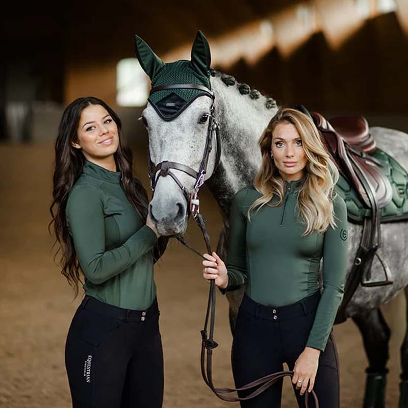 Bryczesy ES Jump Elite Knee Grip Black