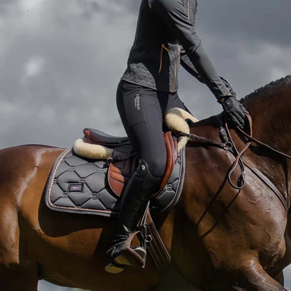 Bryczesy ES Jump Elite Knee Grip Black