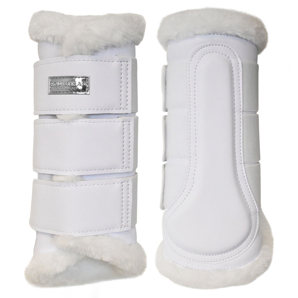 Ochraniacze treningowe ES Faux Fur White Silver