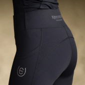Legginsy jeździeckie ES Jump Movement Knee Grip All Black Legginsy jeździeckie ES Jump Movement Knee Grip All Black