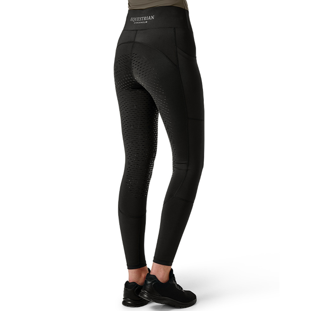 Legginsy jeździeckie ES Dressage Movement Full Grip All Black
