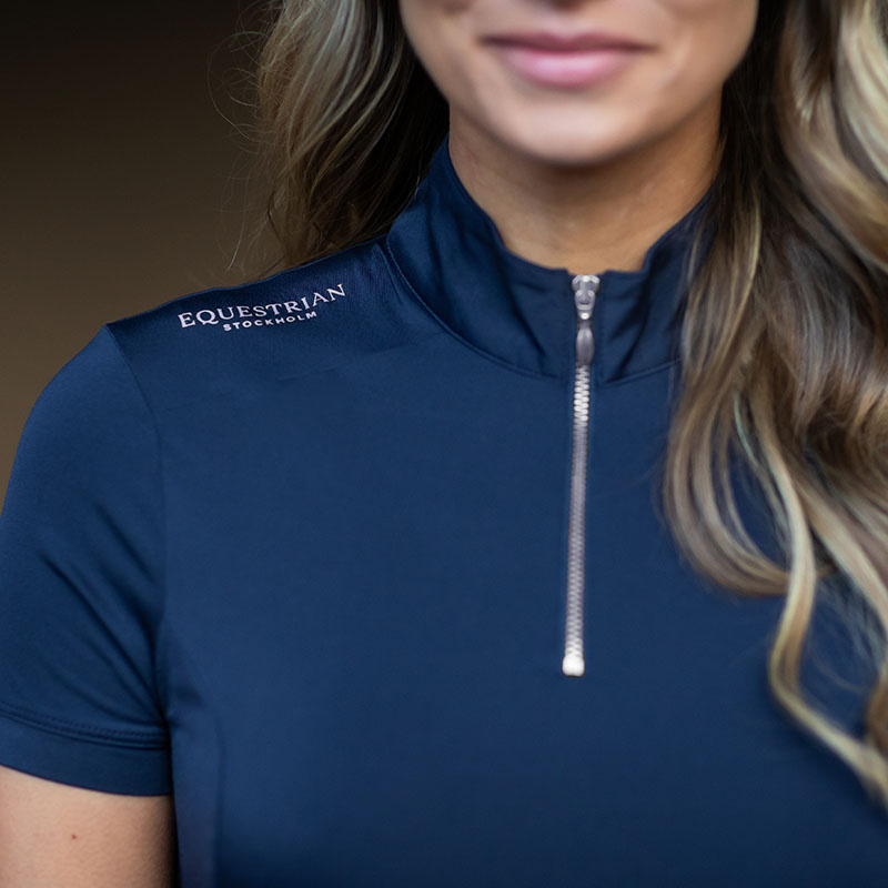 Top treningowy ES UV Protection Short Sleeve Midnight Blue