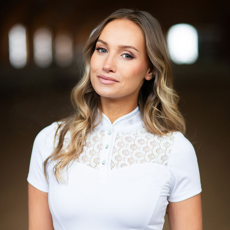 Koszulka konkursowa ES Crystal Champion White Perfection Silver