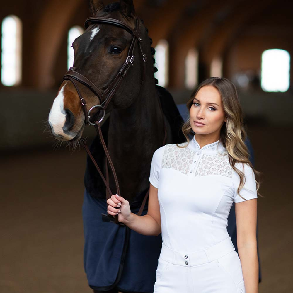 Koszulka konkursowa ES Crystal Champion White Perfection Silver