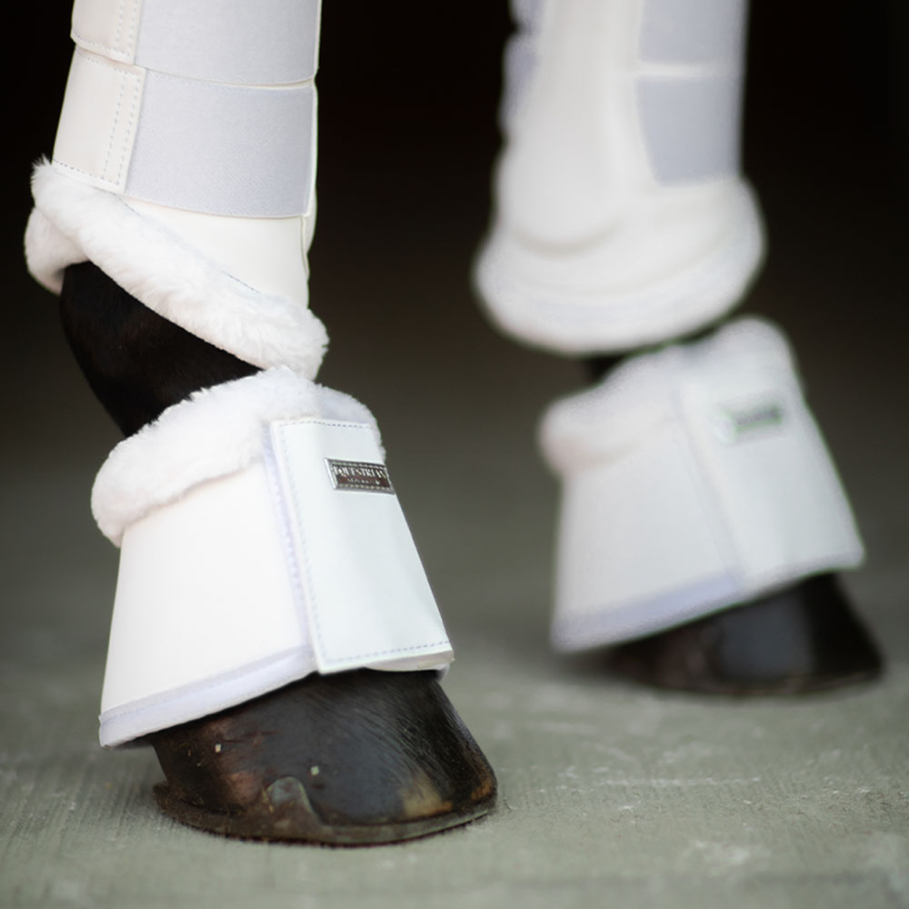 Kaloszki ES Faux Fur White Silver