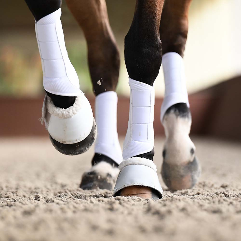 Kaloszki ES Faux Fur White Silver