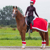 Pokrowiec na kask Mikołaj Czerwono/Biały Pokrowiec na kask Mikołaj Czerwono/Biały