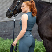 Top Tank Half Zip Classic Sports Zielony Top Tank Half Zip Classic Sports Zielony