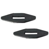Stoper do wodzy Rubber 2-pack Czarny Stoper do wodzy Rubber 2-pack Czarny