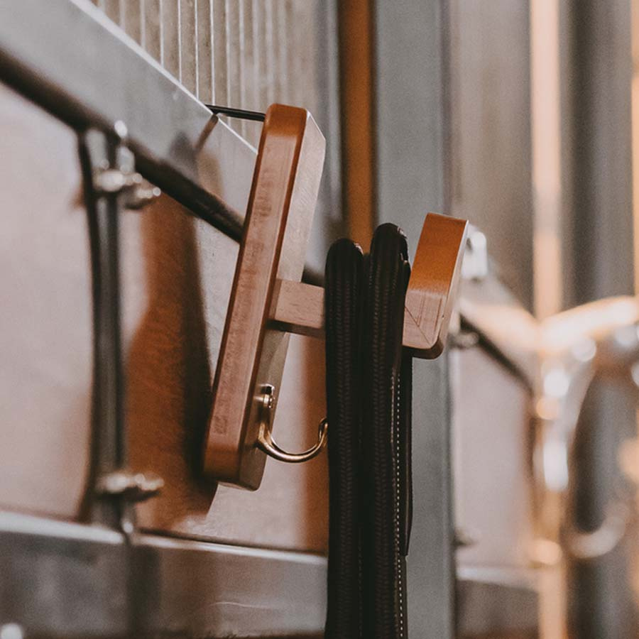 Wieszak na ogłowie Single Brązowy