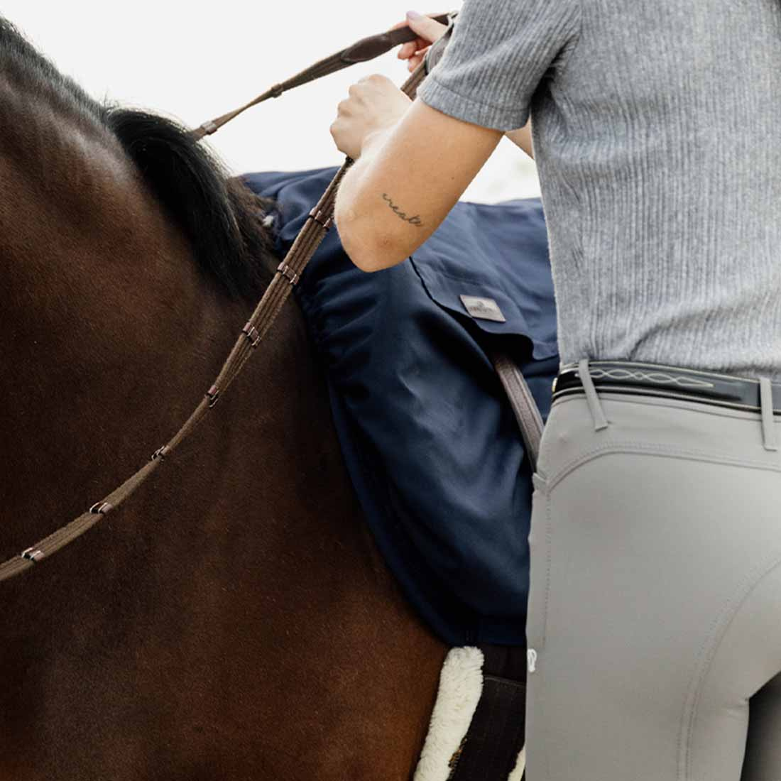 Pokrowiec na siodło Waterproof Wszechstronny Granatowy