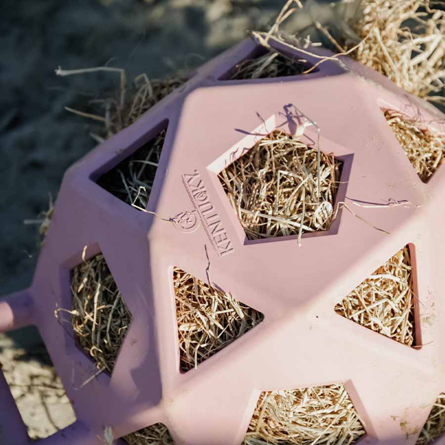 Piłka na siano Relax Play & Hay Stary róż