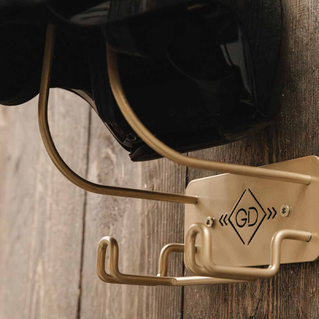 Wieszak na kask Steel Hook Złoty