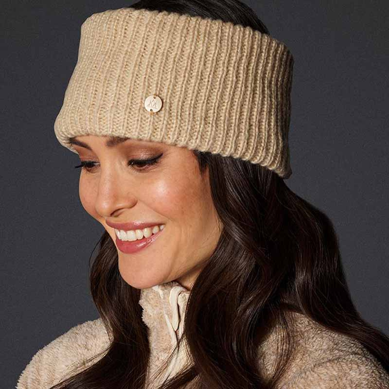 Opaska na głowę Sparkle Beżowa