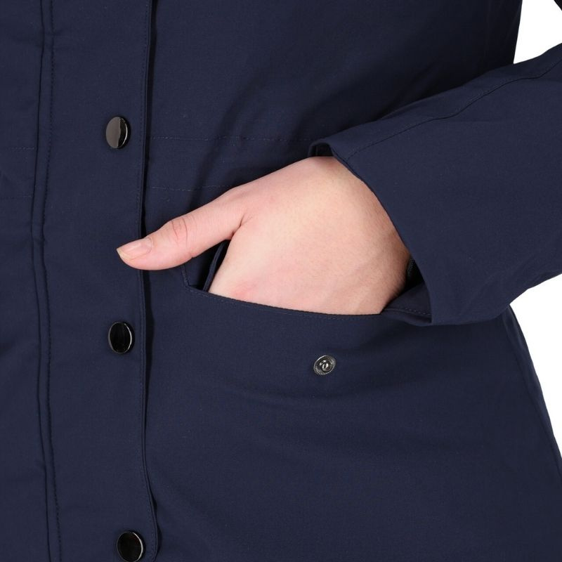 Kurtka Parka Linde Waterproof Granatowa
