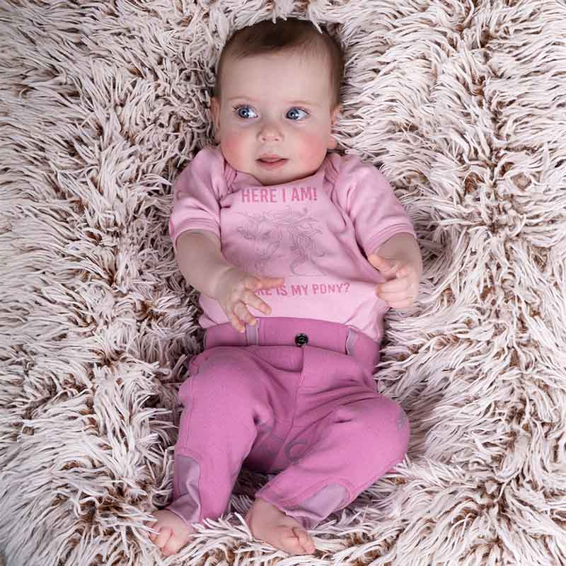 Bryczesy Dziecko/Junior Bobby Jasnoróżowe