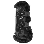 Ochraniacze skokowe przód Vegan Sheepskin Bamboo Elastic Czarne Ochraniacze skokowe przód Vegan Sheepskin Bamboo Elastic Czarne