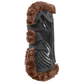 Ochraniacze skokowe przód Vegan Sheepskin Bamboo Elastic Czarno/Brązowe Ochraniacze skokowe przód Vegan Sheepskin Bamboo Elastic Czarno/Brązowe