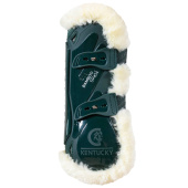 Ochraniacze skokowe przód Vegan Sheepskin Bamboo Elastic Ciemna zieleń Ochraniacze skokowe przód Vegan Sheepskin Bamboo Elastic Ciemna zieleń
