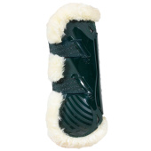 Ochraniacze skokowe przód Vegan Sheepskin Bamboo Elastic Ciemna zieleń Ochraniacze skokowe przód Vegan Sheepskin Bamboo Elastic Ciemna zieleń