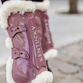 Ochraniacze skokowe przód Vegan Sheepskin Bamboo Elastic Stary róż Ochraniacze skokowe przód Vegan Sheepskin Bamboo Elastic Stary róż