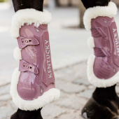 Ochraniacze skokowe przód Vegan Sheepskin Bamboo Elastic Stary róż Ochraniacze skokowe przód Vegan Sheepskin Bamboo Elastic Stary róż