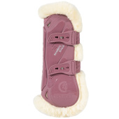 Ochraniacze skokowe przód Vegan Sheepskin Bamboo Elastic Stary róż Ochraniacze skokowe przód Vegan Sheepskin Bamboo Elastic Stary róż