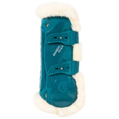 Ochraniacze skokowe przód Vegan Sheepskin Bamboo Elastic Szmaragdowa zieleń Ochraniacze skokowe przód Vegan Sheepskin Bamboo Elastic Szmaragdowa zieleń