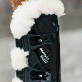 Ochraniacze skokowe przód Sheepskin Bamboo Shield Shield Czarne Ochraniacze skokowe przód Sheepskin Bamboo Shield Shield Czarne
