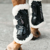 Ochraniacze skokowe przód Sheepskin Bamboo Shield Shield Czarne Ochraniacze skokowe przód Sheepskin Bamboo Shield Shield Czarne