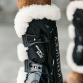 Ochraniacze skokowe przód Sheepskin Bamboo Shield Shield Czarne Ochraniacze skokowe przód Sheepskin Bamboo Shield Shield Czarne