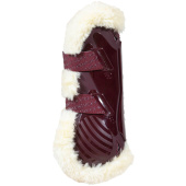 Ochraniacze skokowe przód Vegan Sheepskin Bamboo Elastic Bordowe Ochraniacze skokowe przód Vegan Sheepskin Bamboo Elastic Bordowe