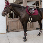 Ochraniacze skokowe przód Vegan Sheepskin Bamboo Elastic Bordowe Ochraniacze skokowe przód Vegan Sheepskin Bamboo Elastic Bordowe