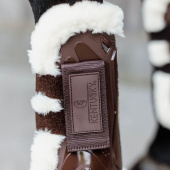 Ochraniacze skokowe przód Vegan Sheepskin Velcro Brązowe Ochraniacze skokowe przód Vegan Sheepskin Velcro Brązowe