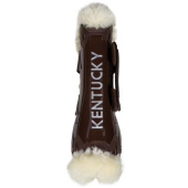 Ochraniacze skokowe przód Vegan Sheepskin Velcro Brązowe Ochraniacze skokowe przód Vegan Sheepskin Velcro Brązowe