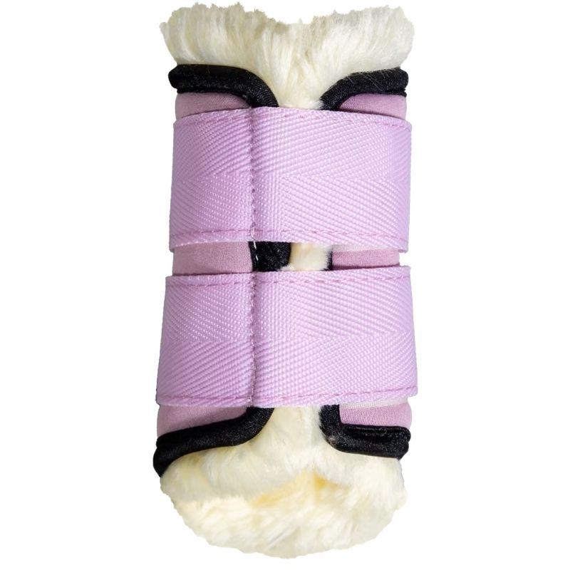 Ochraniacze padokowe Vegan Sheepskin Unicorn Glitter Różowe Shetland
