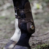 Ochraniacze skokowe przód Elastic Brązowe Ochraniacze skokowe przód Elastic Brązowe