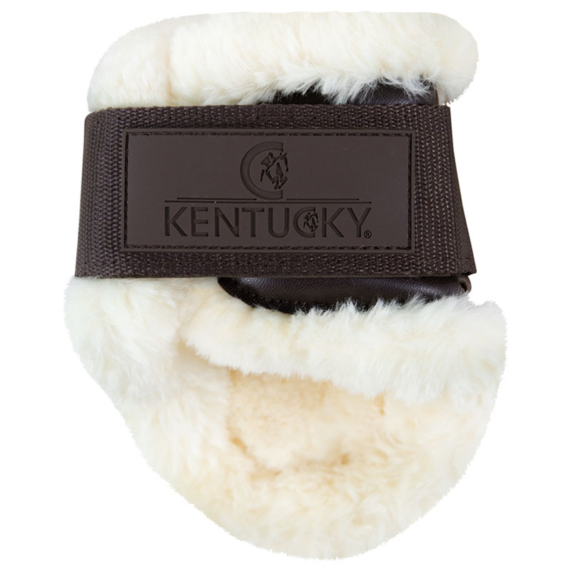 Ochraniacze skokowe tył Sheepskin Shield Brązowe