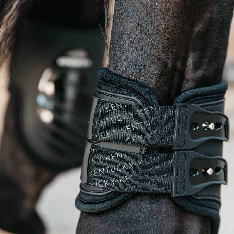 Ochraniacze skokowe tył Elastic Czarne