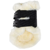 Ochraniacze skokowe tył Elastic Vegan Sheepskin Czarne Ochraniacze skokowe tył Elastic Vegan Sheepskin Czarne