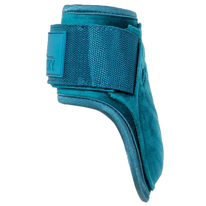 Ochraniacze skokowe tył Young Velvet Szmaragdowa zieleń